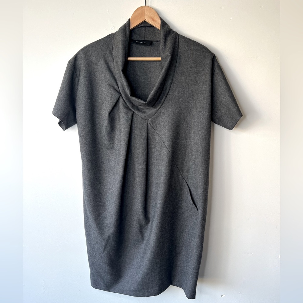 Derek Lam Gray Wool Asymmetric Dress, 6
